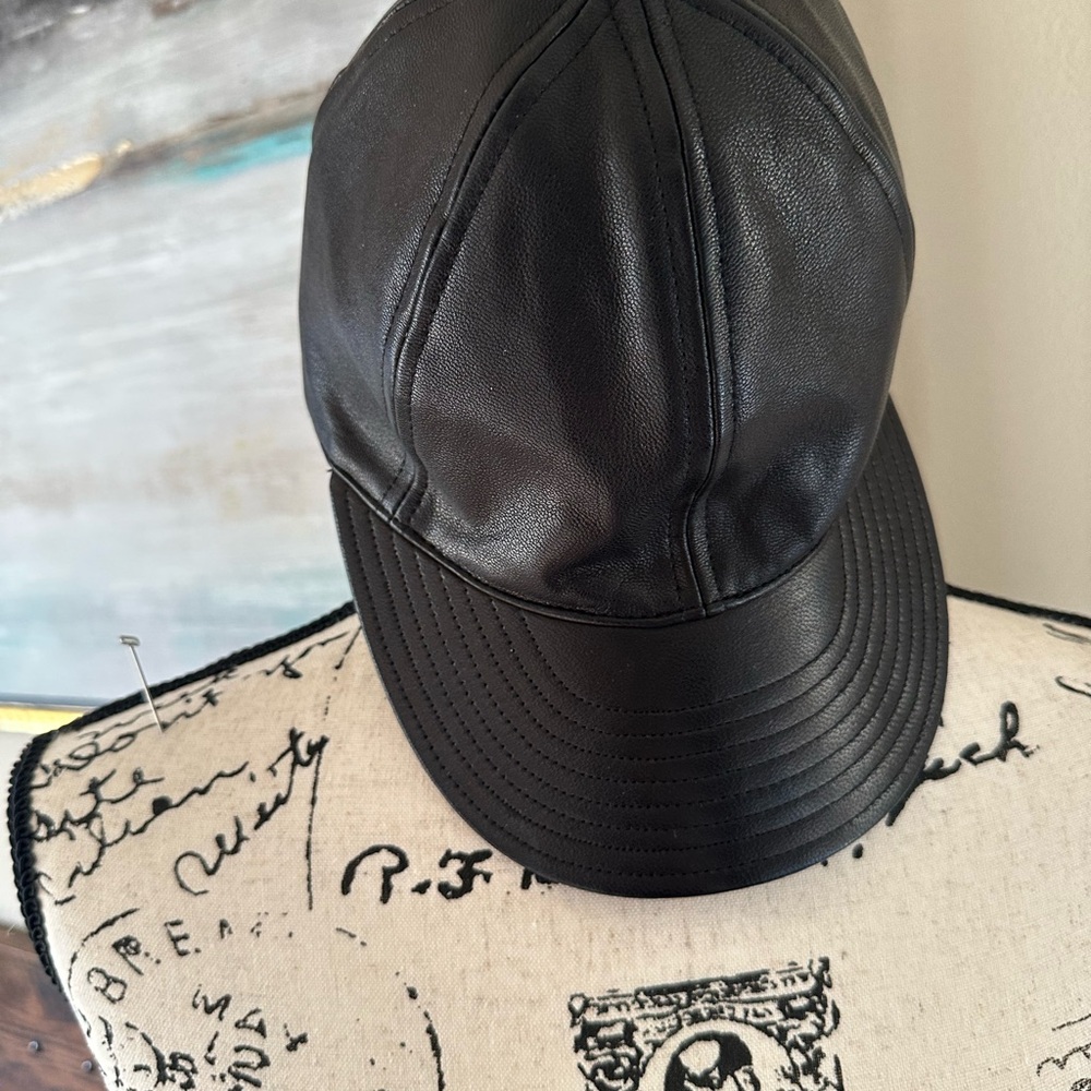 Kate Spade Leather Bow Black “Hats Off” Bow Baseball Cap - Picture 5 of 6